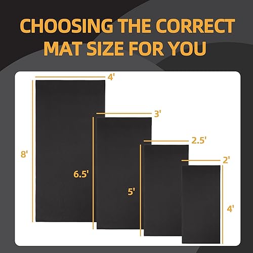 Miniatura 6 de BalanceFrom GoFit tapete de alta densidad para elíptico o bicicleta fija, 3 x 6.5 pies