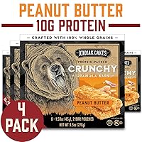 Vista 3 de Kodiak Cakes Barra de granola crujiente de proteínas, mantequilla de maní, (paquete de 4 cajas)