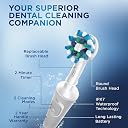 Oral-B Vitality Rechargeable Rotating Electric Toothbrush For Adults With 4 Brush Heads & 2 Modes (Daily & Sensitive), 2 Min Timer With Quadpacer, 2 Year Warranty By, IPX7 Water Resistant,(White, 1) gallery image