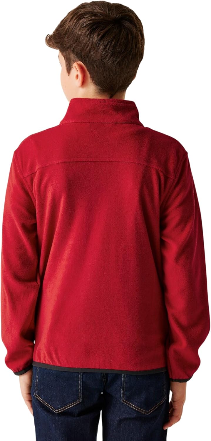 Regatta Professional Boys Full Zip Micro Fleece Jacket, Classic Red, 32, Classic Red, 32
