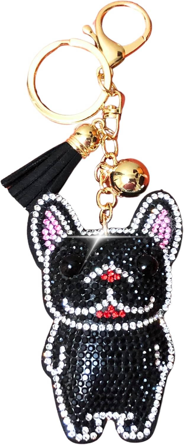 Popfizzy Bling Keychain Accessories for Women, Rhinestone & Cute Purse Charms for Handbags