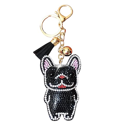 Popfizzy Bling Keychain Accessories for Women, Rhinestone & Cute Purse
