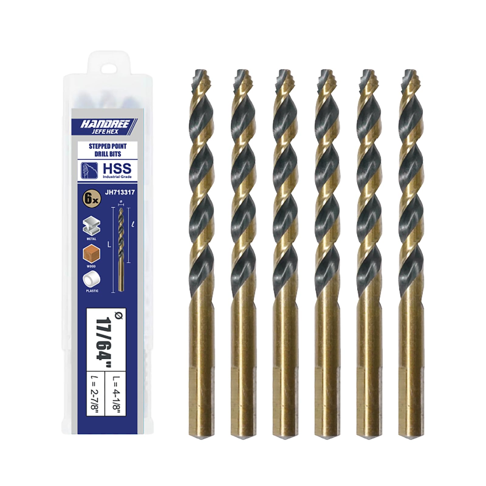 Jefe Hex Drill Bits - 2-Piece Set -20