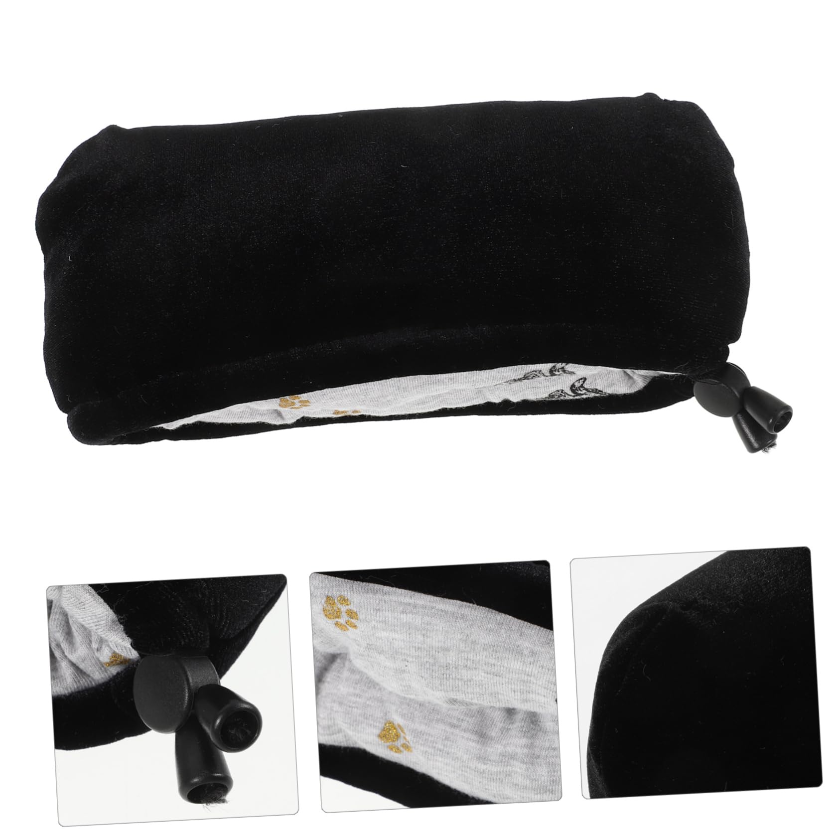 5 Pares De Muletas Para Axilas Fundas De Cojín Para Muletas Cómodas Y Gruesas Ligeras Y Reutilizables De Terciopelo Negro