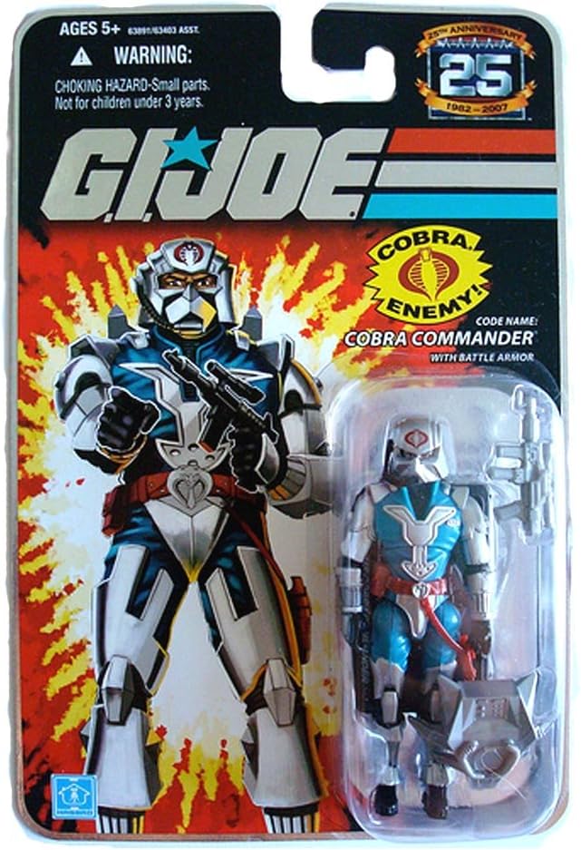 G.I. JOE Hasbro 3 3/4 Wave 6 Action Figure Cobra Commander Battle Armor