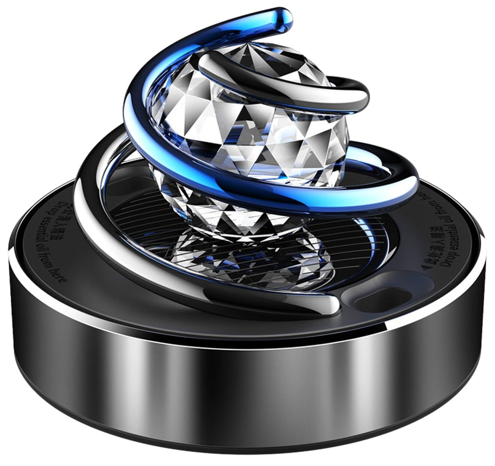 Luxylei Car Air Freshener Solar 360 Degrees Rotating Car Air Purifier Solar Energy Aromatherapy Diffuser Solar Energy Car Perfume Diffuser for Home Vehicles