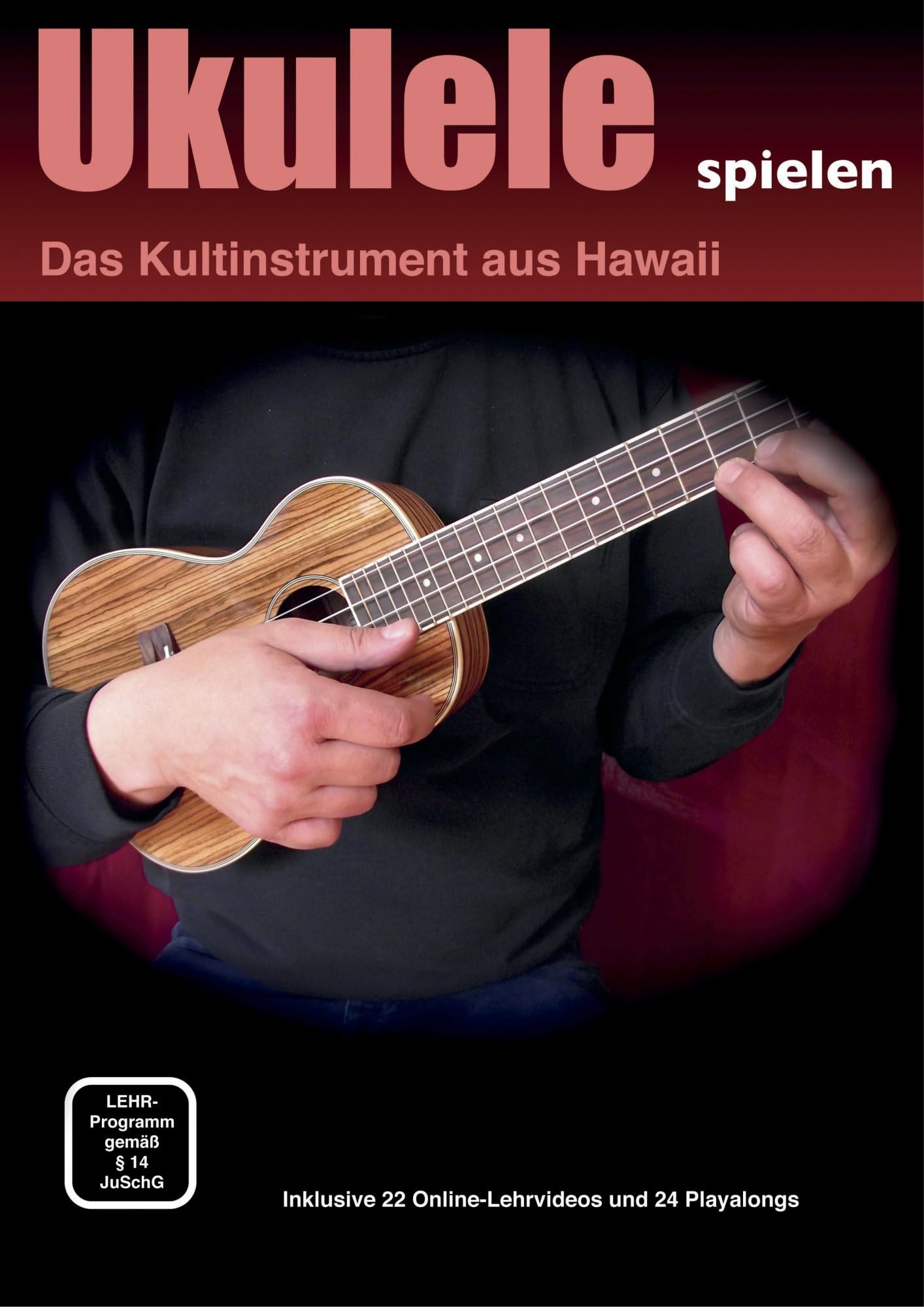 Classic Cantabile Sopran Ukulele Walnuss Set inkl. Lernheft und Tasche