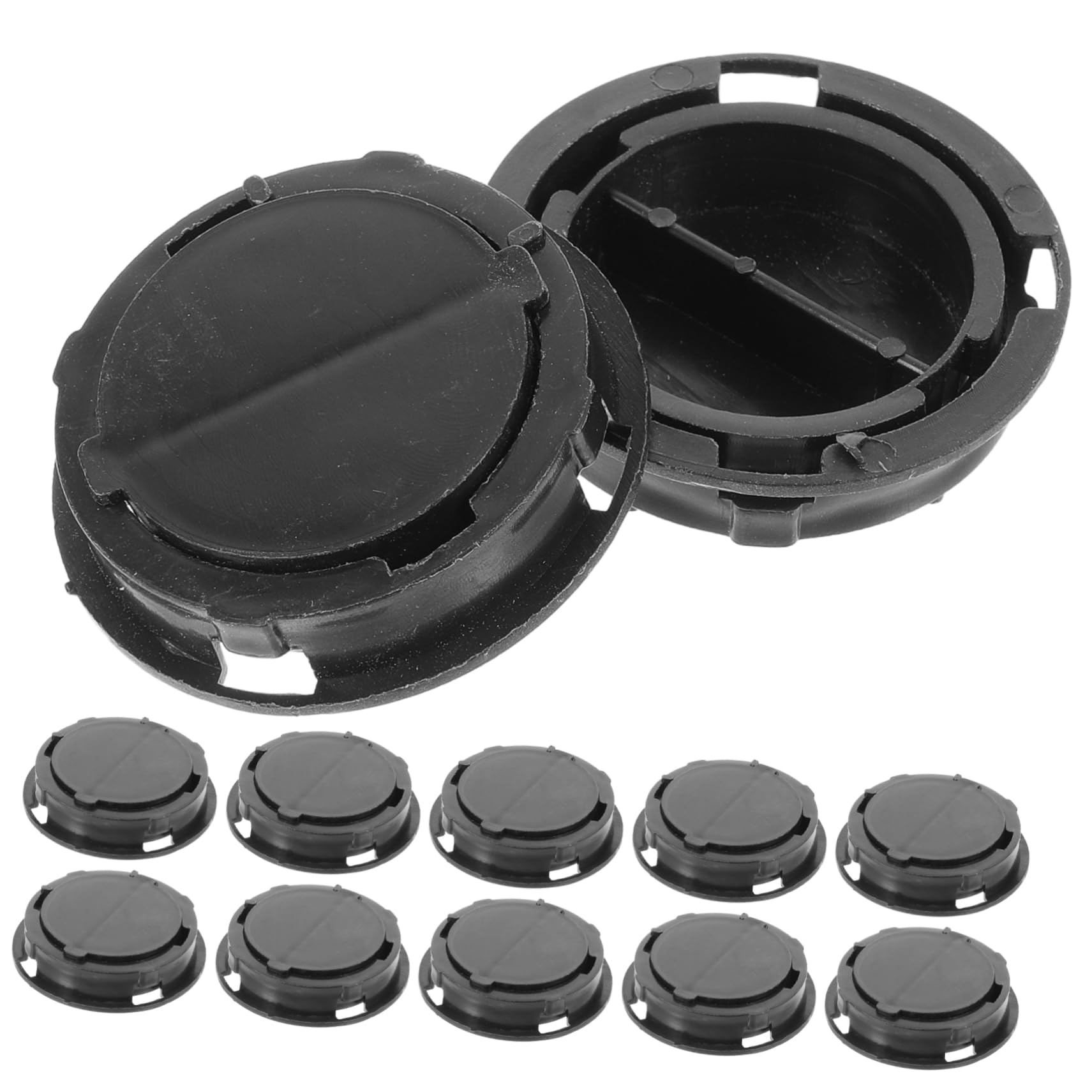 GLEAVI 20Pcs Piggy Bank Plugs Easy Install Coin Bank Stoppers for Savings Jar Bottom Caps for Plaster Figurines No Tools Required