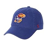 NCAA Zephyr Kansas Jayhawks Mens Scholarship Relaxed Hat, Adjustable, Team Color