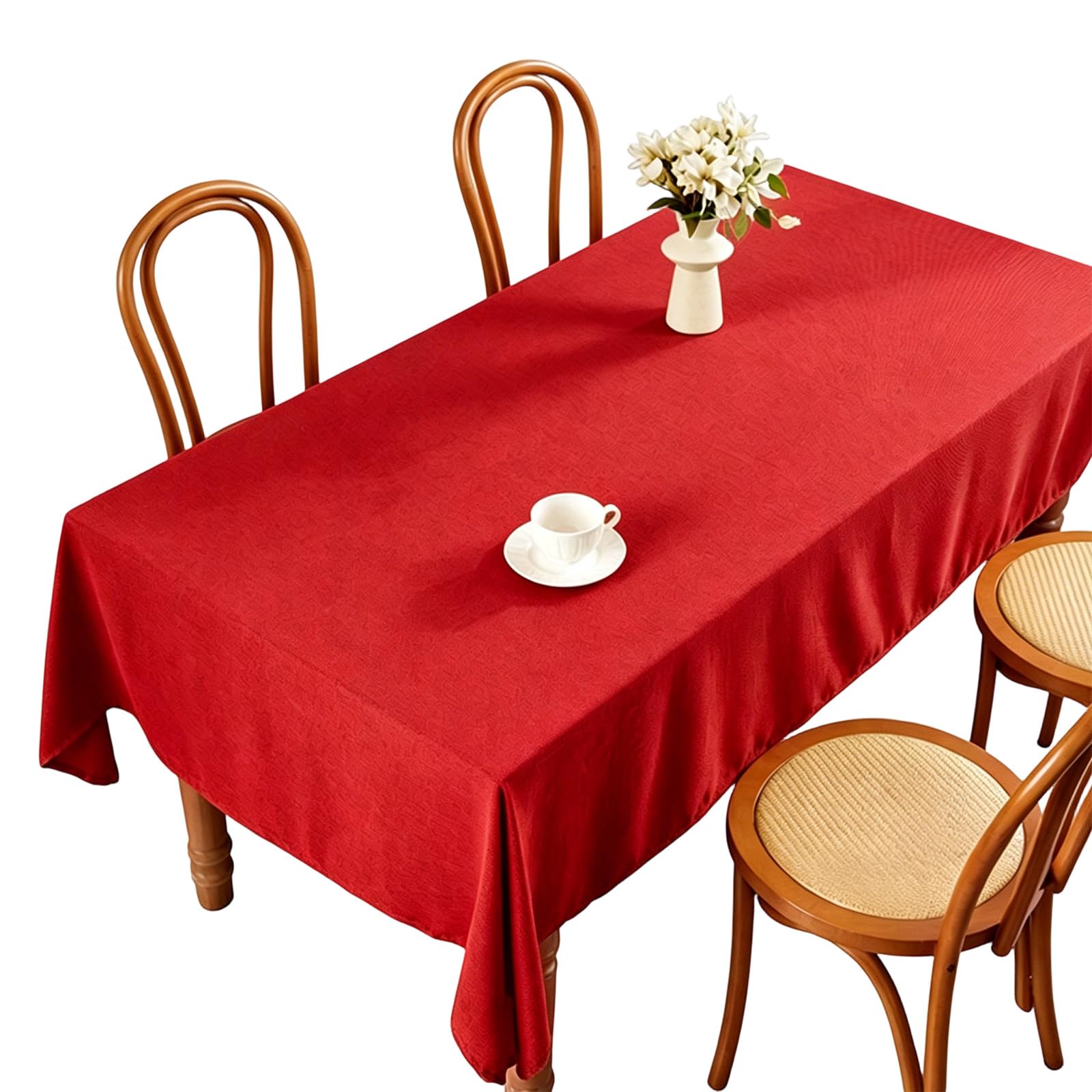 Snorvixre Tablecloth Heatproof for Family Gatherings Outdoor Event Family Dinner Spill Safe Cloth