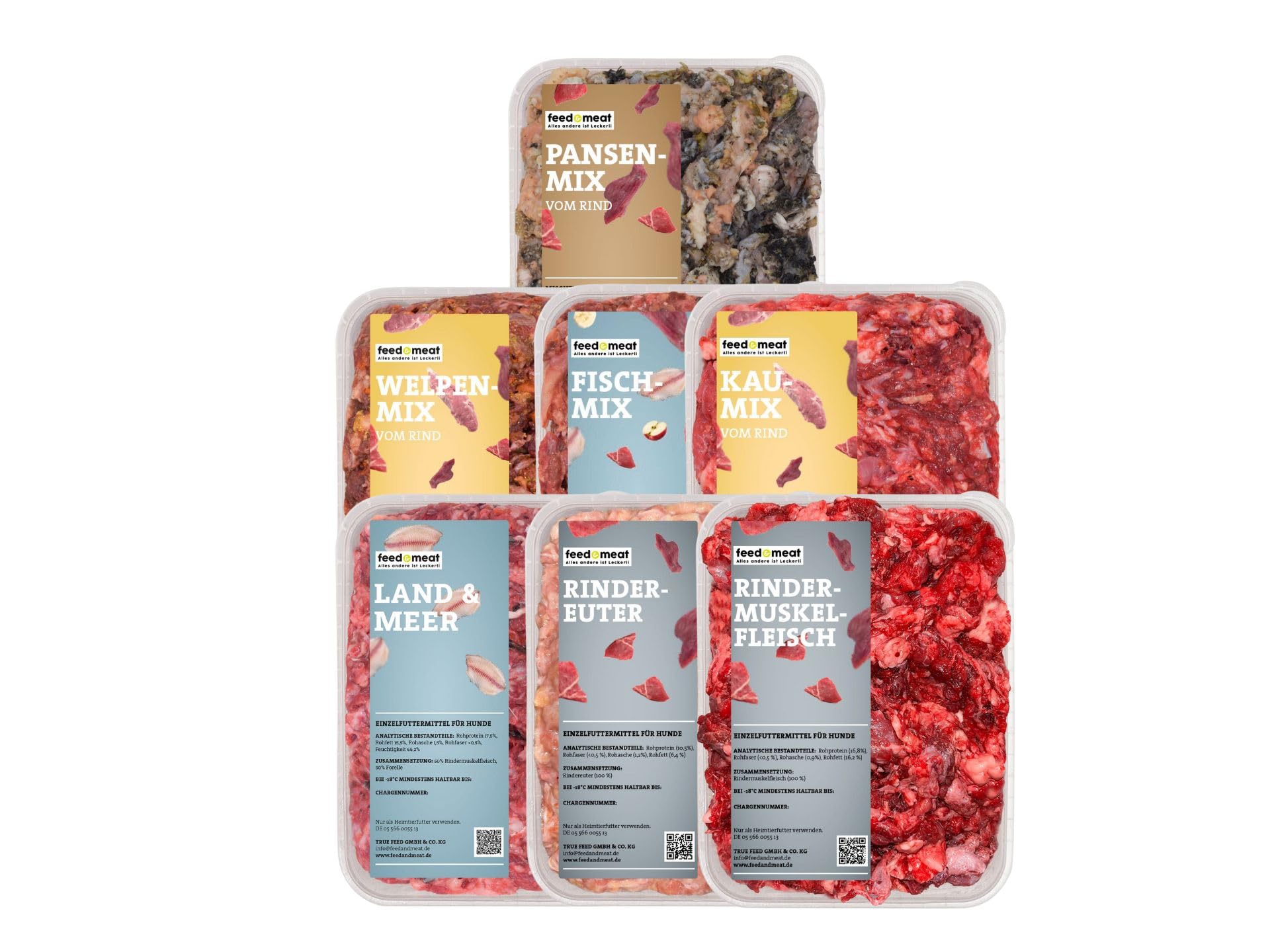 feed&meat Barf Welpenpaket für Einsteiger -frisch und regional -inklusive Broschüre Fertigmenüs und Einzelkomponenten