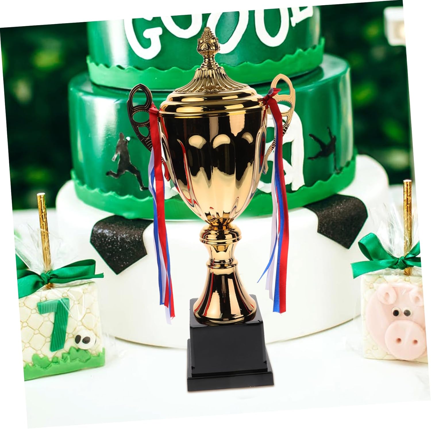 Toyvian Large Trophy Championship Trophy for School Tournament Sports Event Metal Game Reward