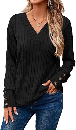 Dokotoo Womens Long Sleeve Shirts Lightweight Fall Sweater 2026