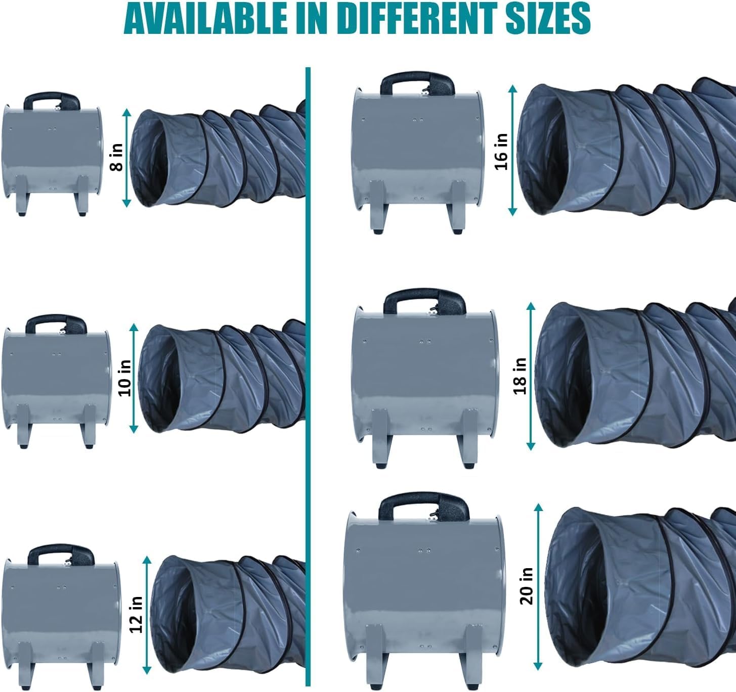 33FT Premium PVC Flexible Duct Hosing for Exhaust Fan ID (24 Inch)