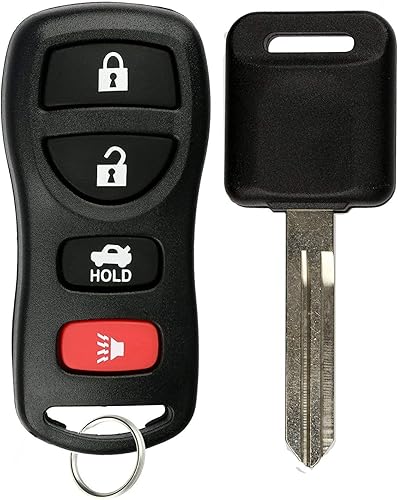 KeylessOption Llave de encendido de coche en blanco sin cortar para Nissan Infiniti KBRASTU15