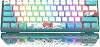 Womier 60% Keyboard WK61 V2 Mechanical RGB Wired Gaming Keyboard Hot Swappable Creamy Keyboard with PBT Keycap Linear Red Switch for WindowsMac Blue