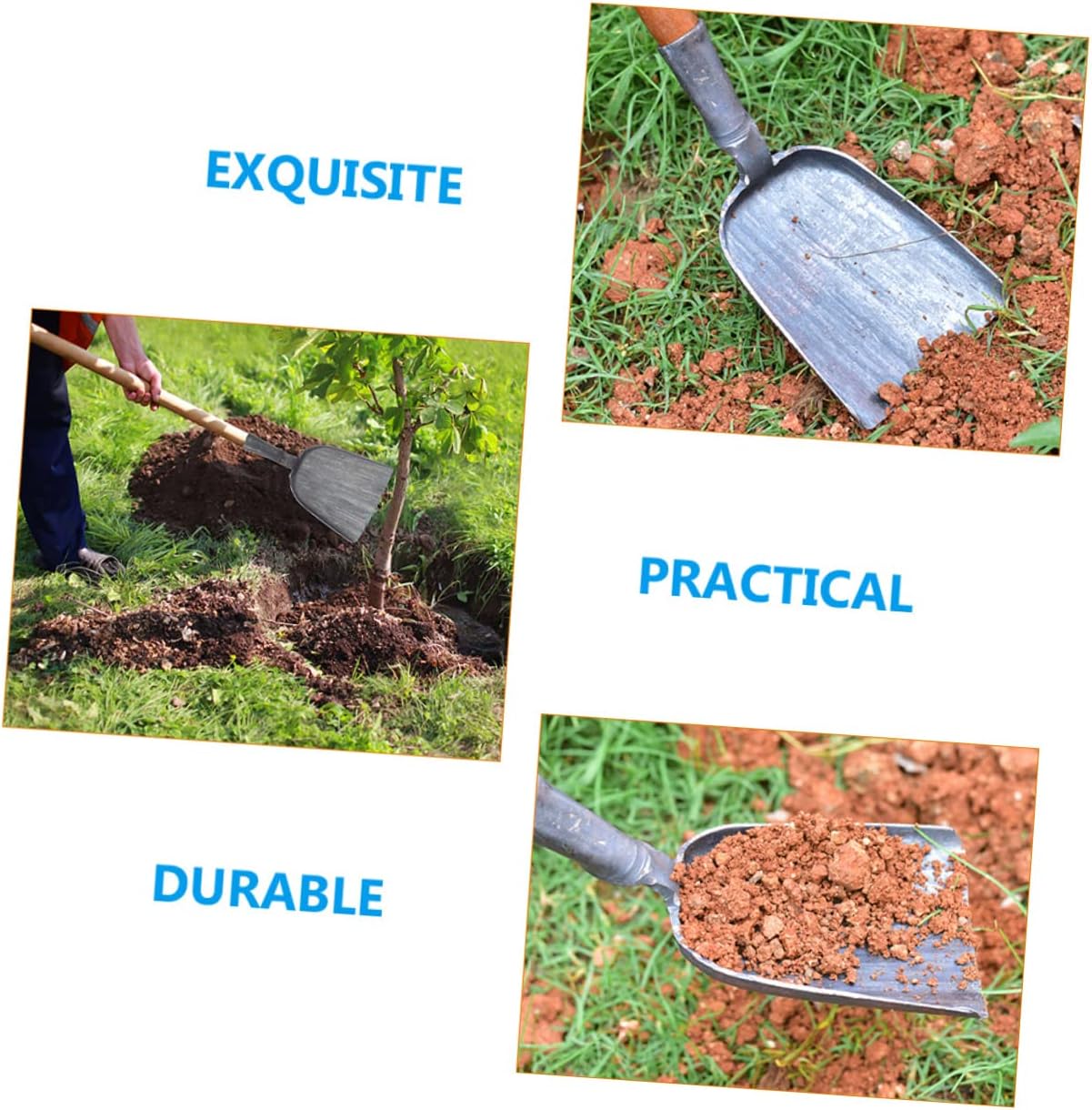 Alipis Coal Ash Shovel Multi Purpose Hand Shovel for BBQ Fireplace and Gardening Use Lightweight and Easy to Clean Versatile Tool for Shoveling Coal Ash Soil and More