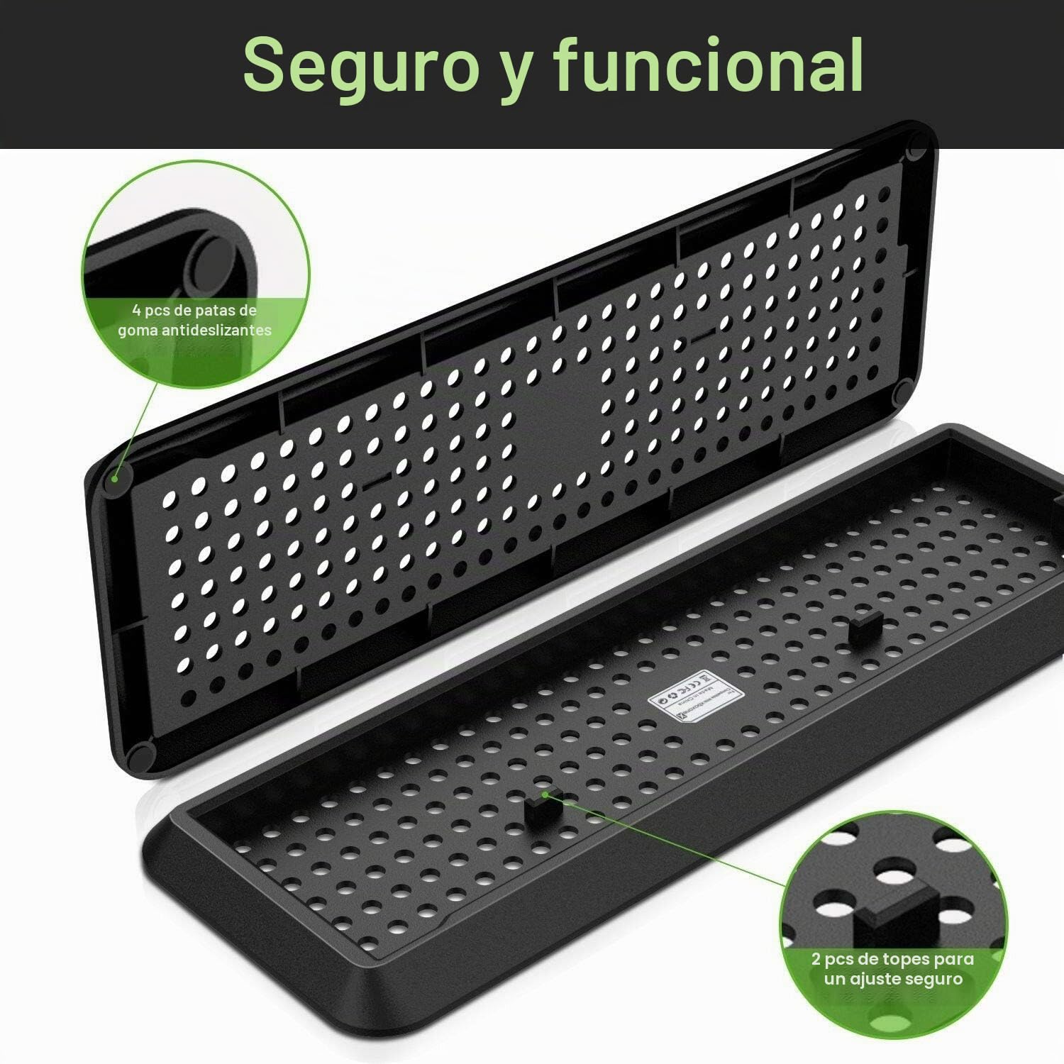 Soporte Vertical para Xbox One X Consola, Negro
