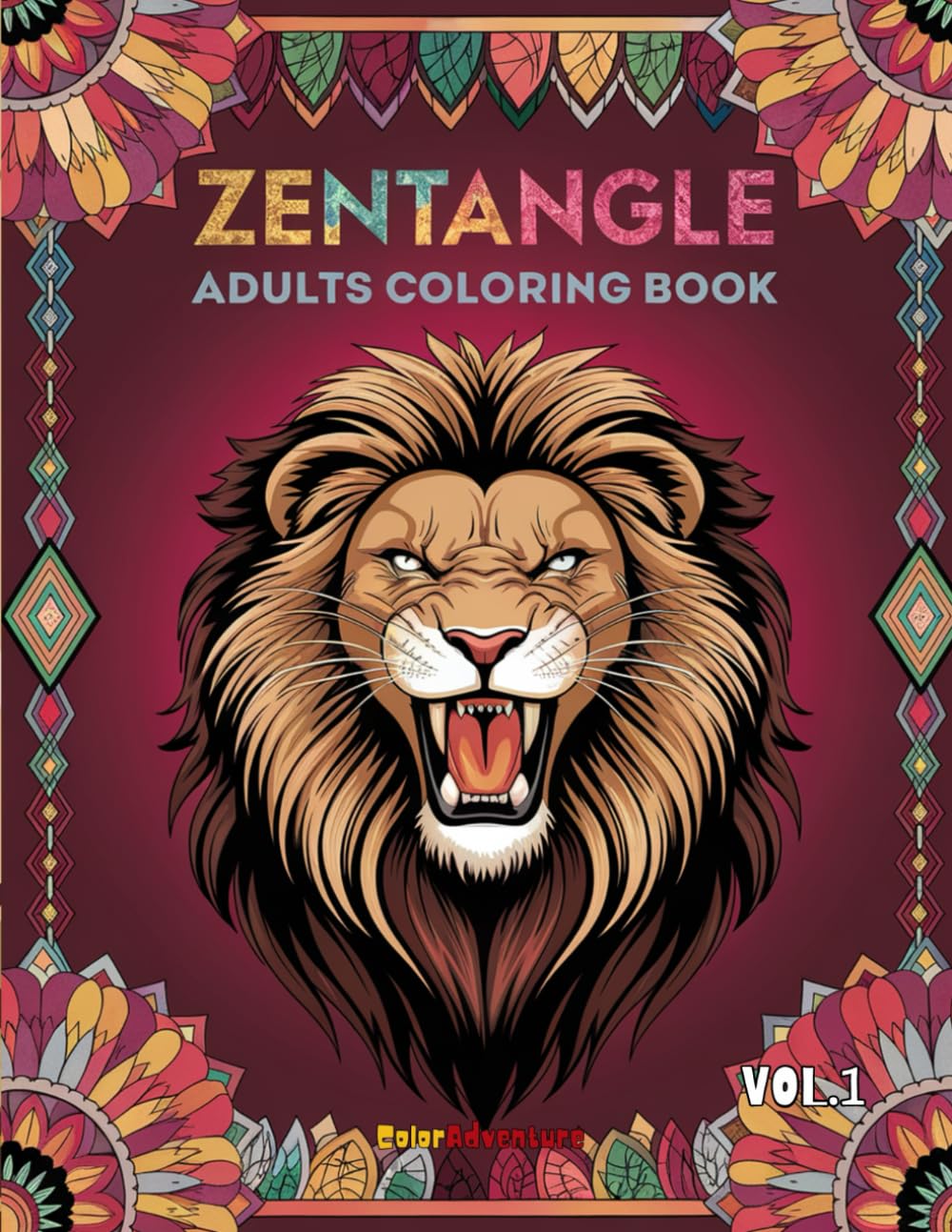 Zentangle Adult Coloring Book – Vol.1: 100 Artistic Patterns for Relaxation, Creativity, and Stress Relief (Zentangle Serenity Collection)