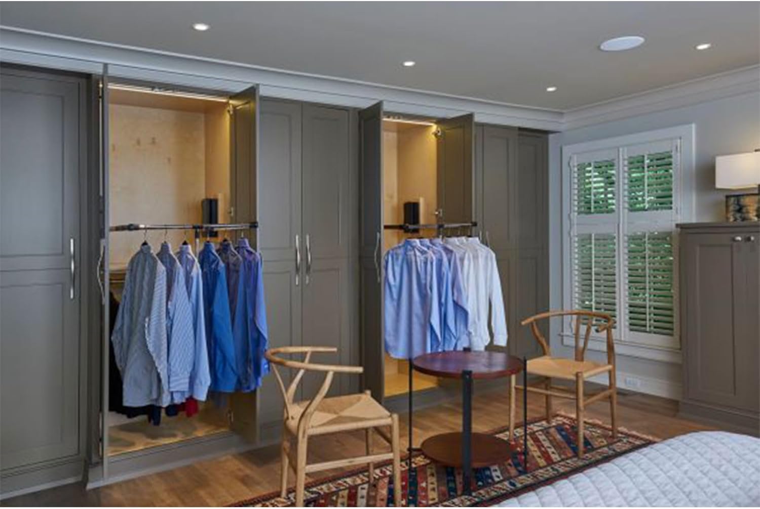 Rev-A-Shelf 26"-35" Pull Down Adjustable Side Mounted Closet Rod for Kitchen/ Bathroom Cabinets with Telescoping Handle & Hardware, Chrome, CPDR-2635