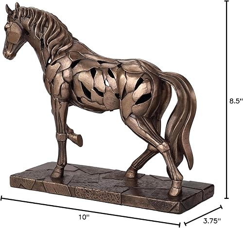 Miniatura 7 de Veronese Design 8 final frío del bronce del molde de la escultura de la resina de la iluminación del caballo del ritmo de la pulgada