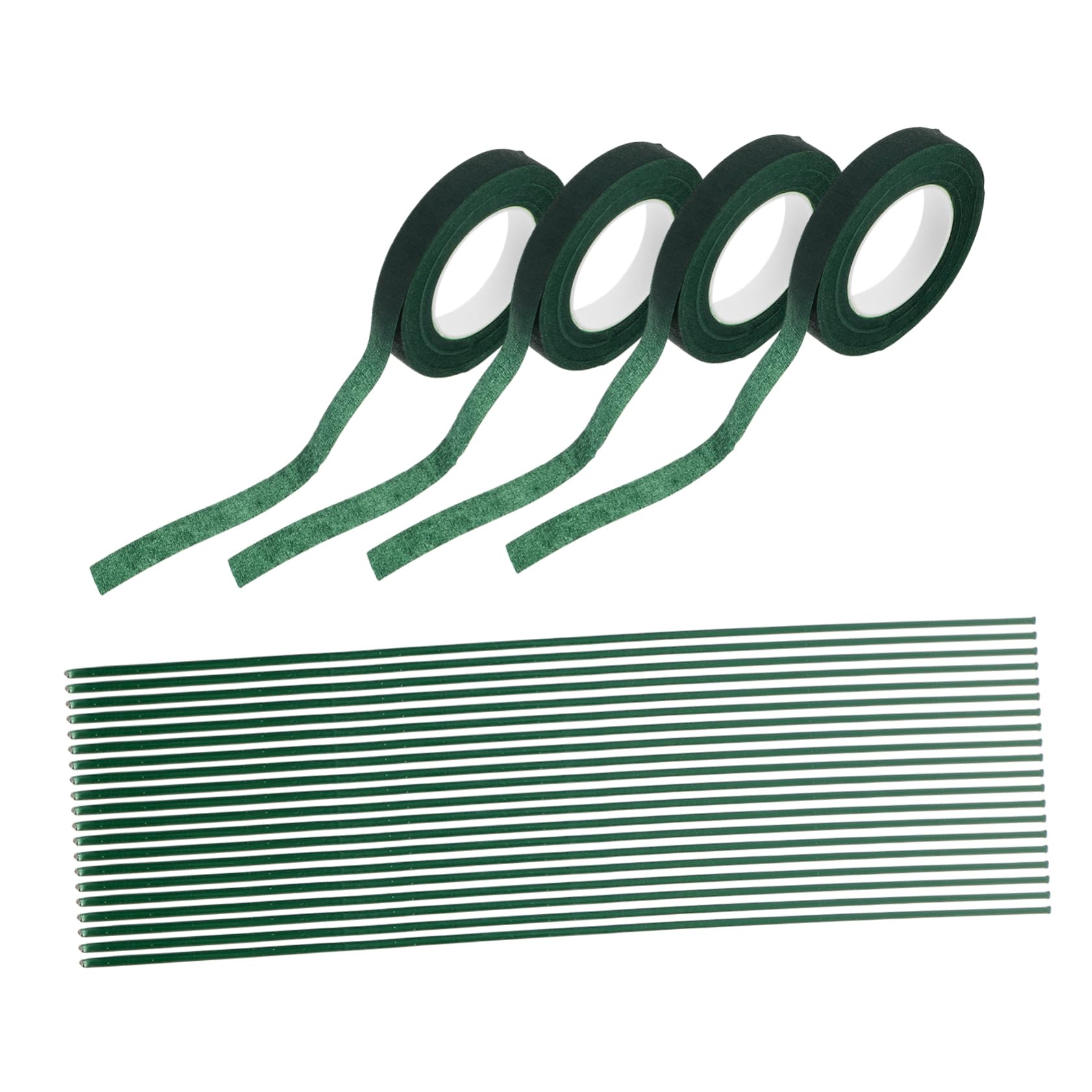 jojofuny Floral Tape Set for DIY Flower Crafting Bendable Wire Stem Bouquet Accessories