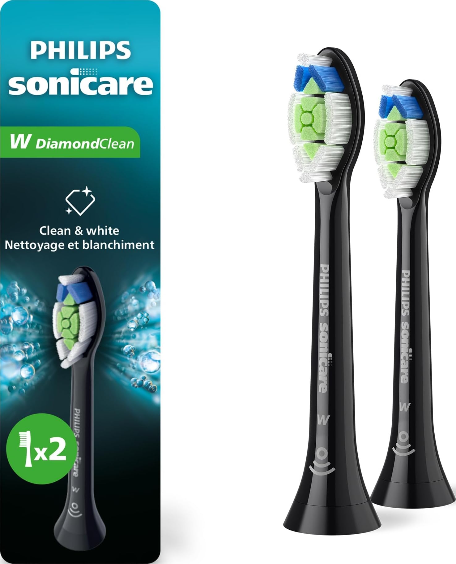 プレステージSonicare ダイヤモンドグリーンPHILIPS Amazon.com : Philips Sonicare W DiamondClean Brush Heads, 2-Pack