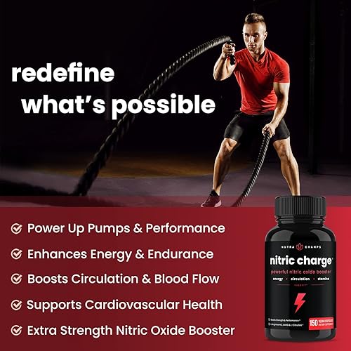 Miniatura 7 de NutraChamps Paquete de 2 cápsulas de L-arginina y cápsulas de carga nítrica