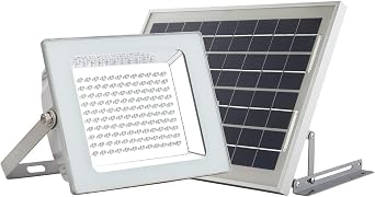 مصابيح الفيضانات الشمسية SUNLONG الخارجية 120Leds ضوء الإشارة الشمسية مقاوم للماء يعمل بالطاقة الشمسية لمدخل مرآب الفناء باللون الأبيض