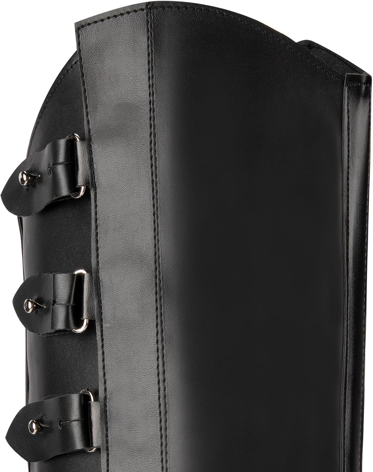 Medieval Boot Cover Men Faux Leather Pirate Renaissance Boot Covers for Halloween Cosplay Costume