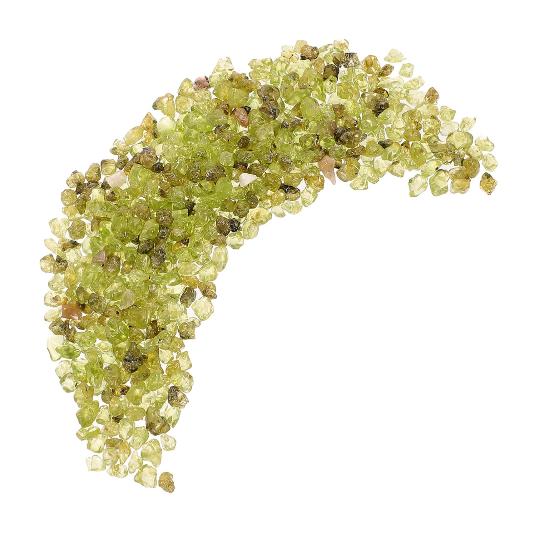 ULDIGI Peridot Fish Tank Gravel Decorative Stones Gravel for Aquarium Perfect Aquarium Ornaments
