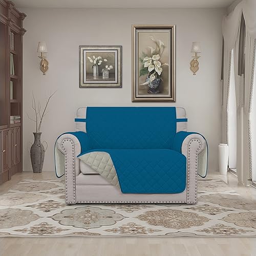 Miniatura 558 de Easy-Going - Funda reversible para sofá, resistente al agua, con varillas de espuma y correas elásticas, protector de muebles para mascotas y perros