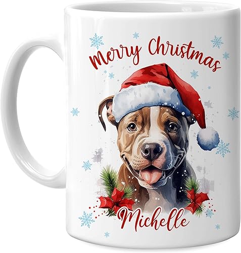 Vista 54 de Hyturtle Regalos personalizados para amantes de las ardillas, con sombrero de Papá Noel, taza de café de cerámica con nombre personalizado, taza