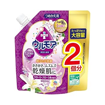 Amazon | 保湿入浴液 ウルモア クリーミーフローラル 大容量