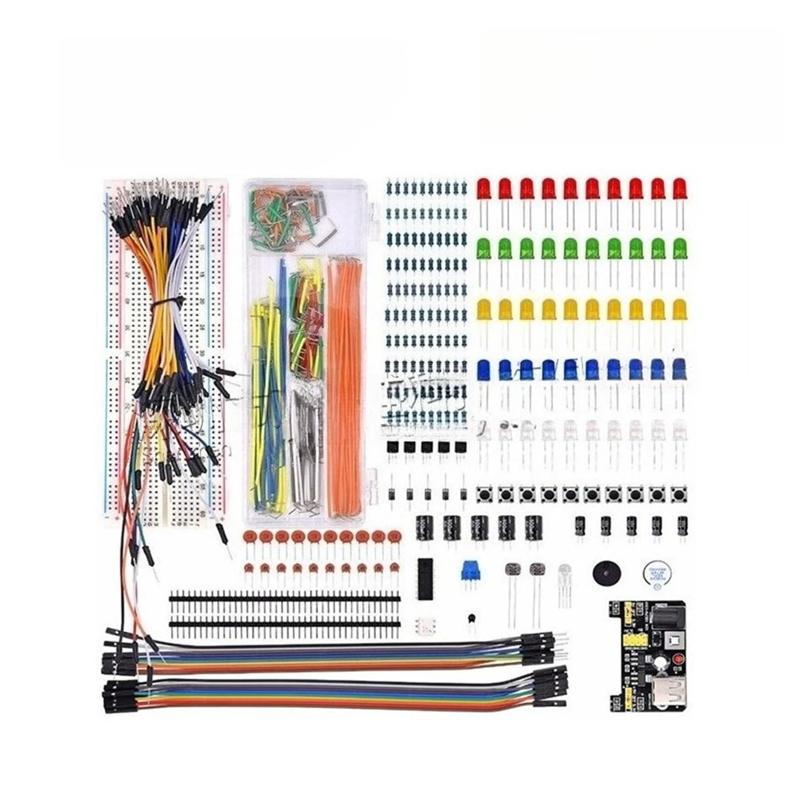Starter kit breadboard da 830 punti, resistori/LED/condensatori for UNO