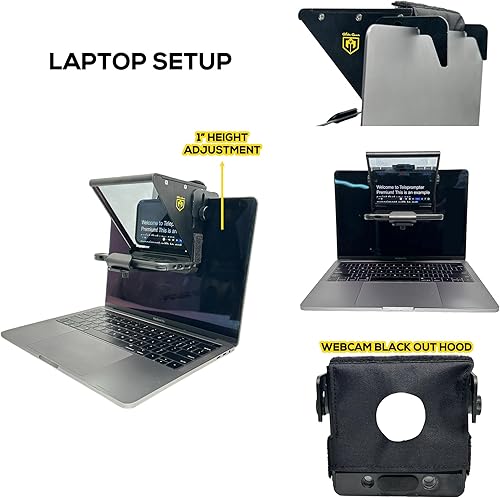 Miniatura 6 de Glide Gear TMP 75 Teleprompter - Laptop, DSLR, Smartphone - Funda de transporte, sin montaje