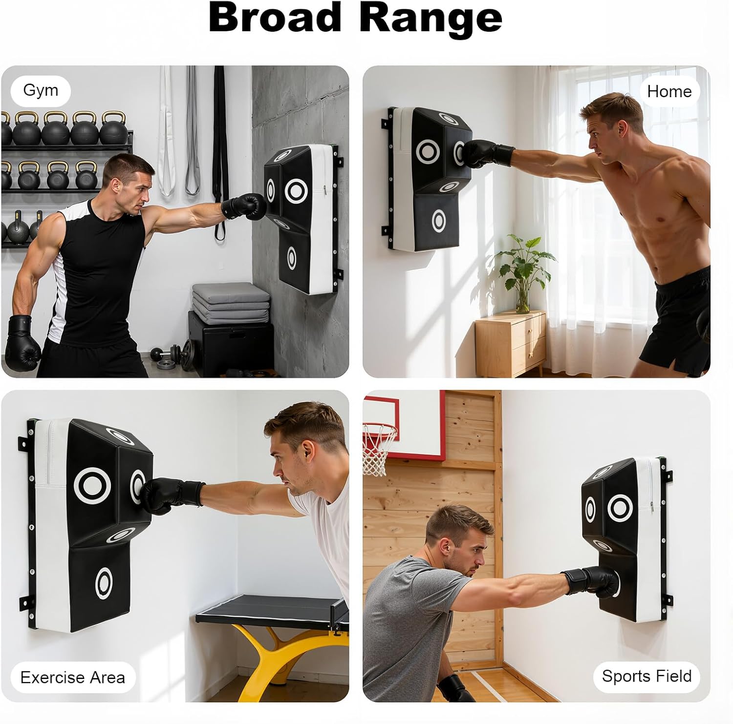 Wall Mount Boxing Training Bag - Uppercut Boxing Training Punching Target - Heavy Punching Bag for Adults for Bedroom/Living Room/Gym