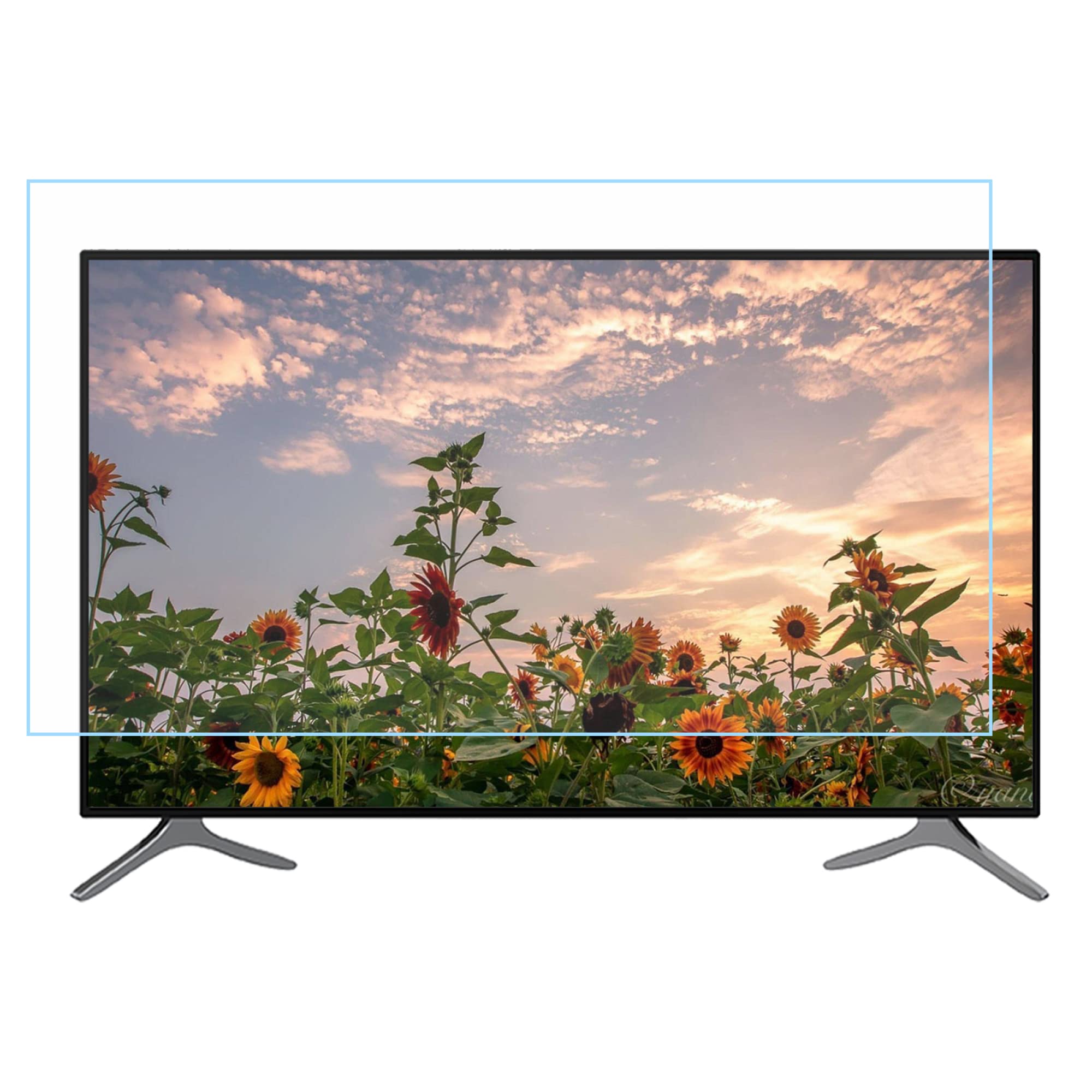 Folia ochronna na ekran anty-niebieskie światło 43-75 cali Matowa folia ochronna na ekran monitora TV Antyodblaskowa Antyrefleksyjna Zmniejsza zmęczenie oczu dla ekranu LCD L(43in942x529mm