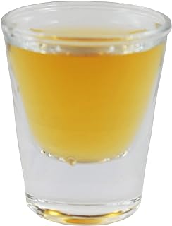 SUNRISE Classic 1 oz Whiskey/Vodka/Tequila/Shot Glass, with Heavy Base, Clear Glass.(36)