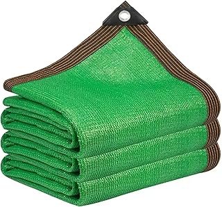 Sunblock Shade Cloth Net Green 2x3m 2x5m 3x8m 4x4m 5x10m 85% UV Resistant Net Breathable Resists Tearing Shade Fabric Mesh Tarp Shading Net With Grommets For Outdoor Garden Greenhouse ( Size : 3m x 6m