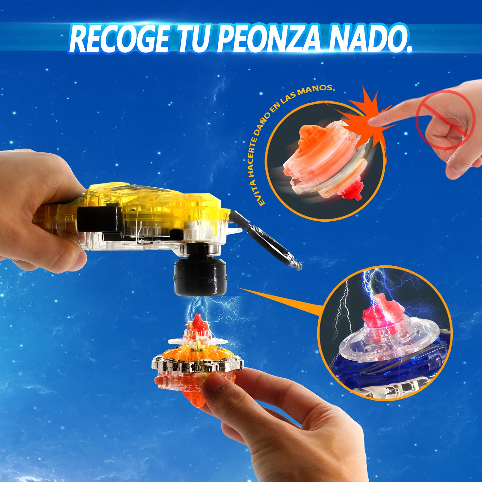 Set De Trompos De Metal Con Lanzadores Magnéticos Y Estadio De Batalla – Multicolor, Para Niños De 5 A 12 Años