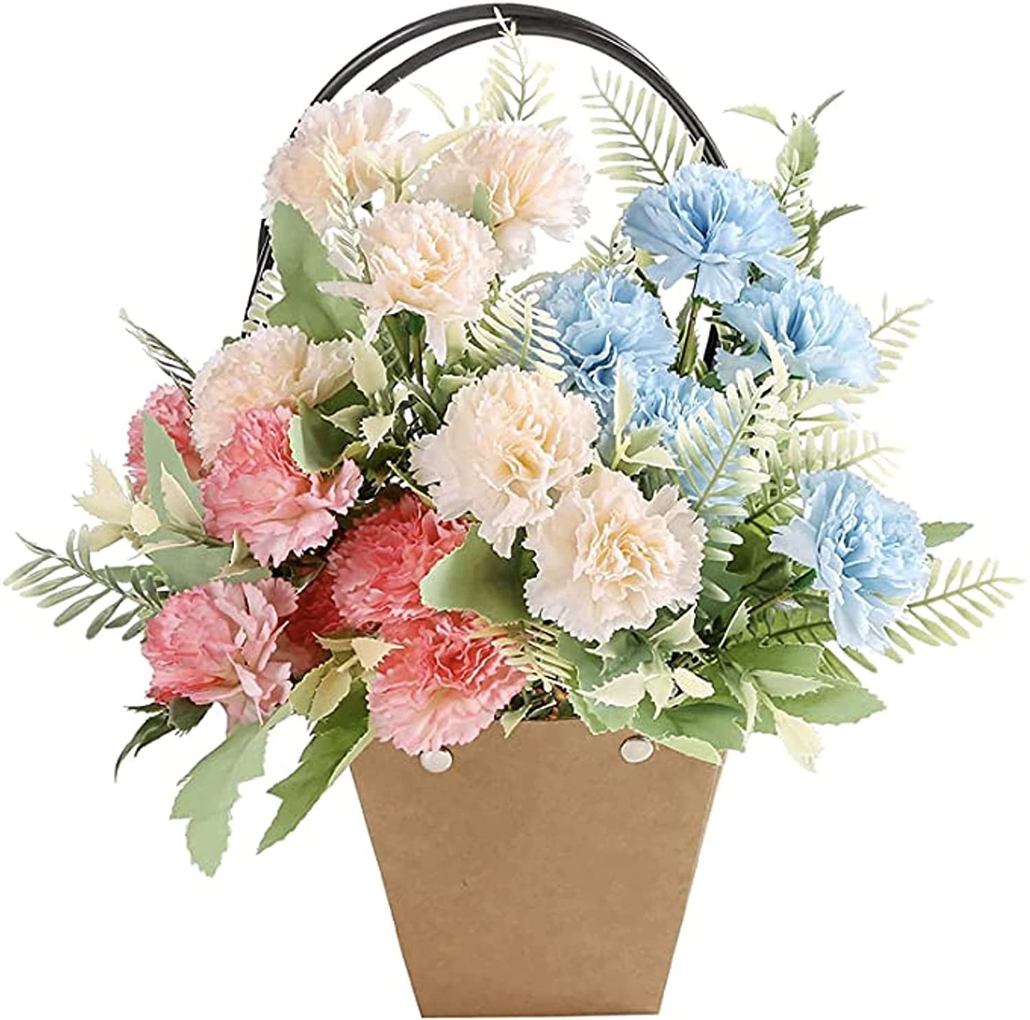 Floral Box 17 x 20 x 11,5 cm - 20 pezzi - Borsa Vaso Bouquet in Cartoncino Impermeabile - Confezione Fiori per Fioristi - MC Grafiche