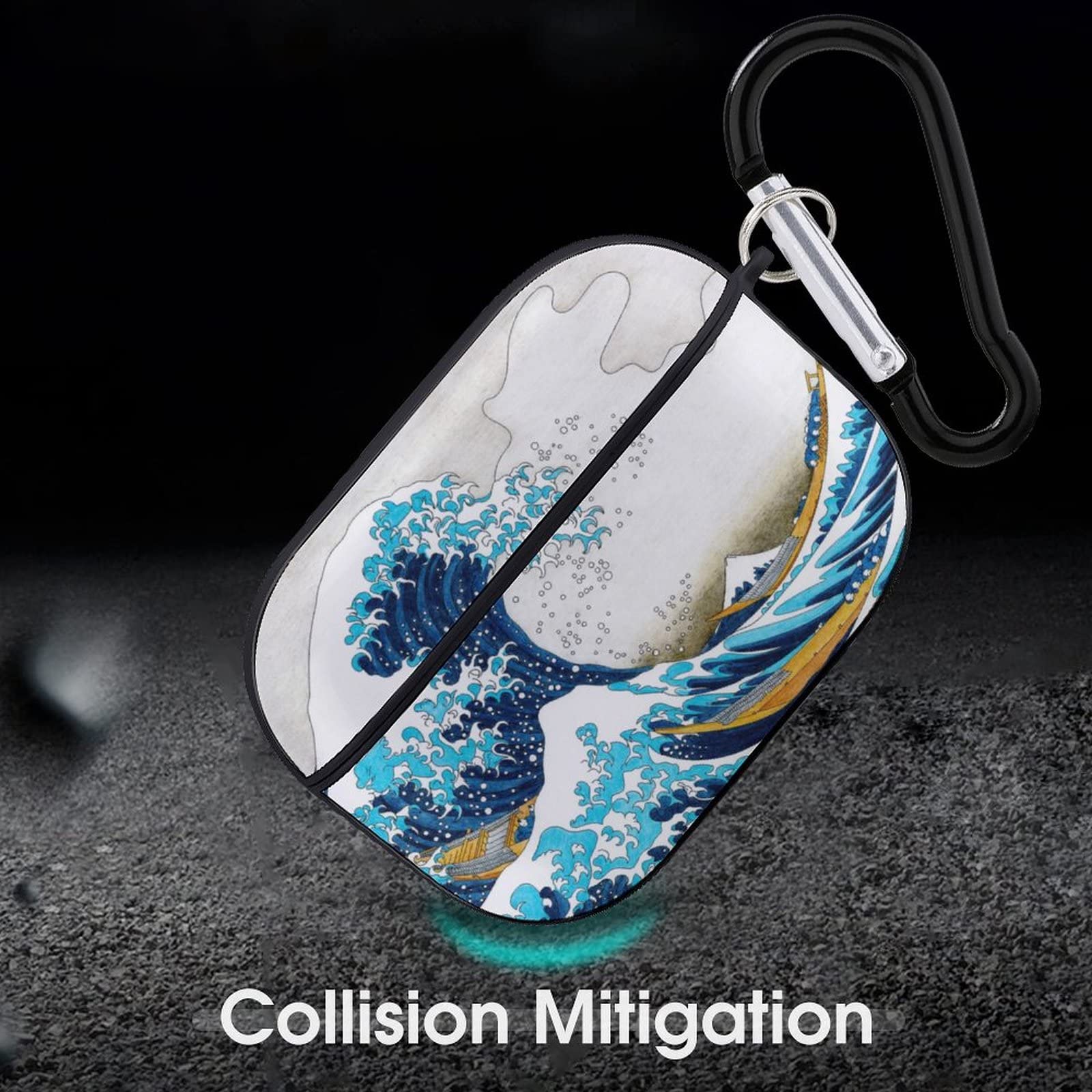 Amazon.com: Japanese Ocean Art Print Case Cover for AirPods Pro