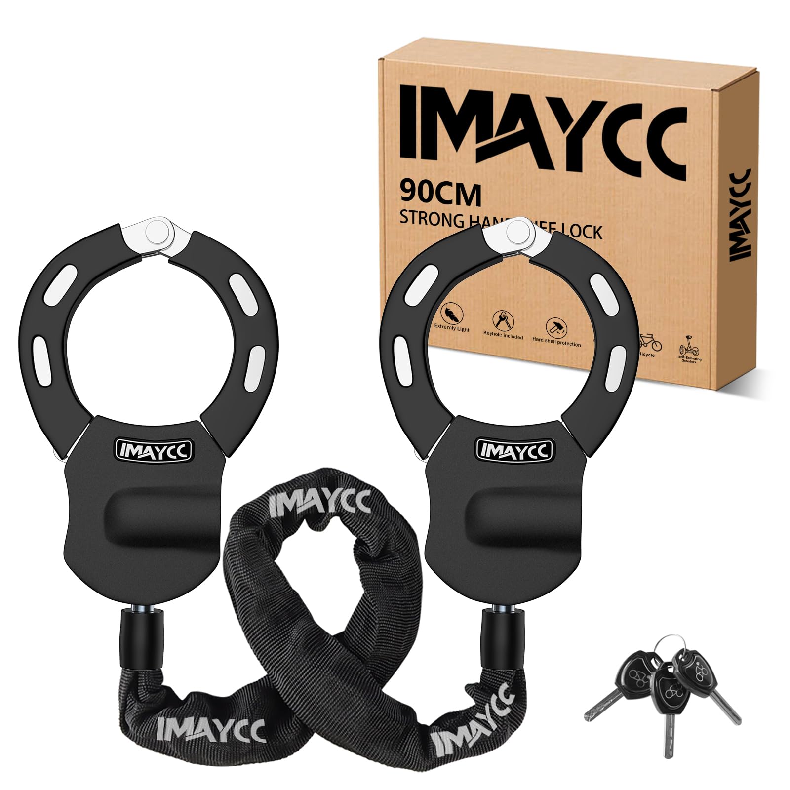 IMAYCC Scooter Chain Lock, Bike Lock, Electric Scooter Accessories, Security Anti-Theft Bike Lock, Chain Lock for Electric Scooter, Motorcycle, Bicycle