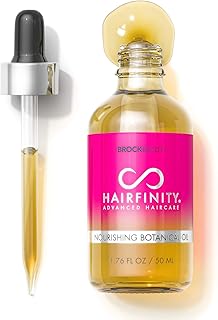 Hairfinity Botanical Hair Oil with Rosemary - Growth Treatment for Dry Damaged Hair and Scalp with Jojoba, Olive, Sweet Almond Oils - Silicone and Sulfate Free 1.76 oz