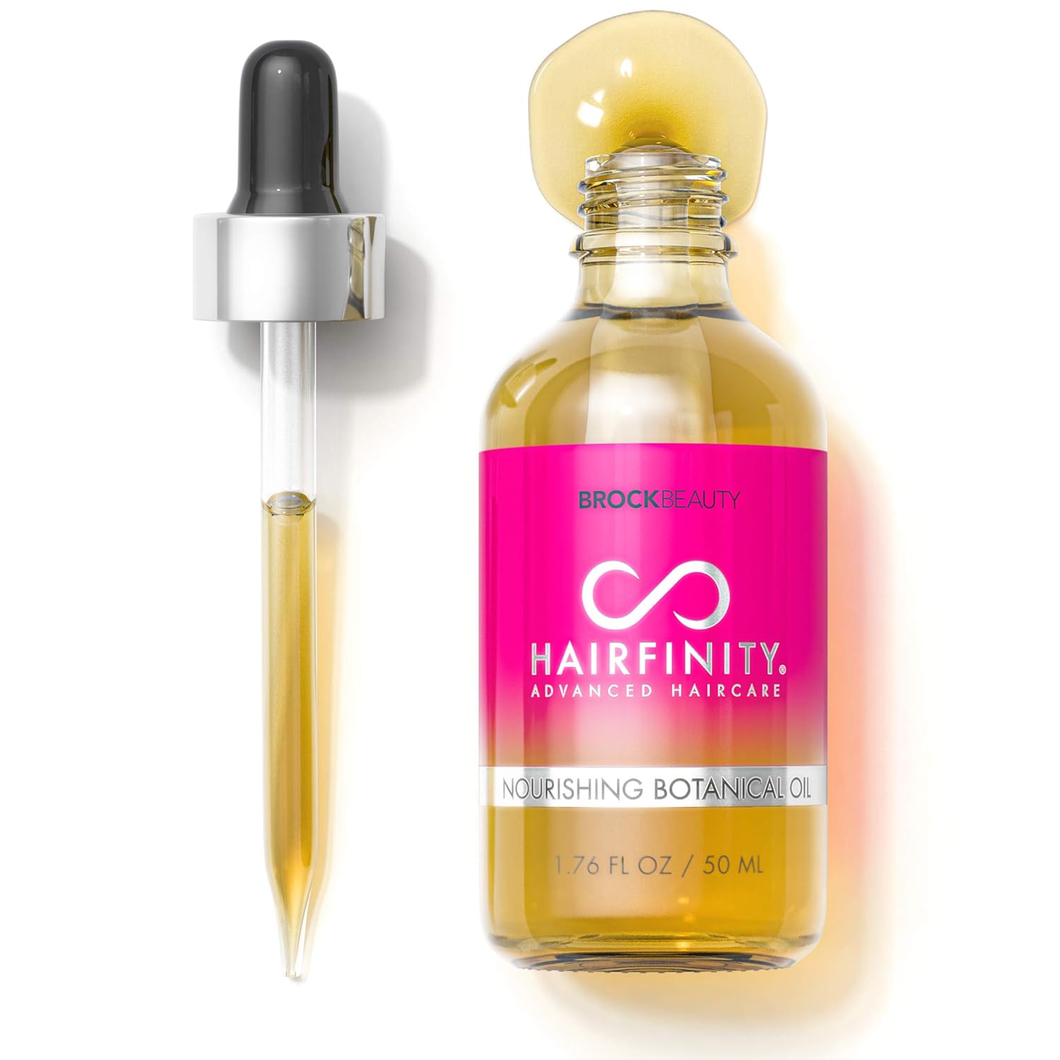 Hairfinity Botanical Hair Oil with Rosemary – Growth Treatment for Dry Damaged Hair and Scalp with Jojoba, Olive, Sweet Almond Oils – Silicone and Sulfate Free 1.76 oz