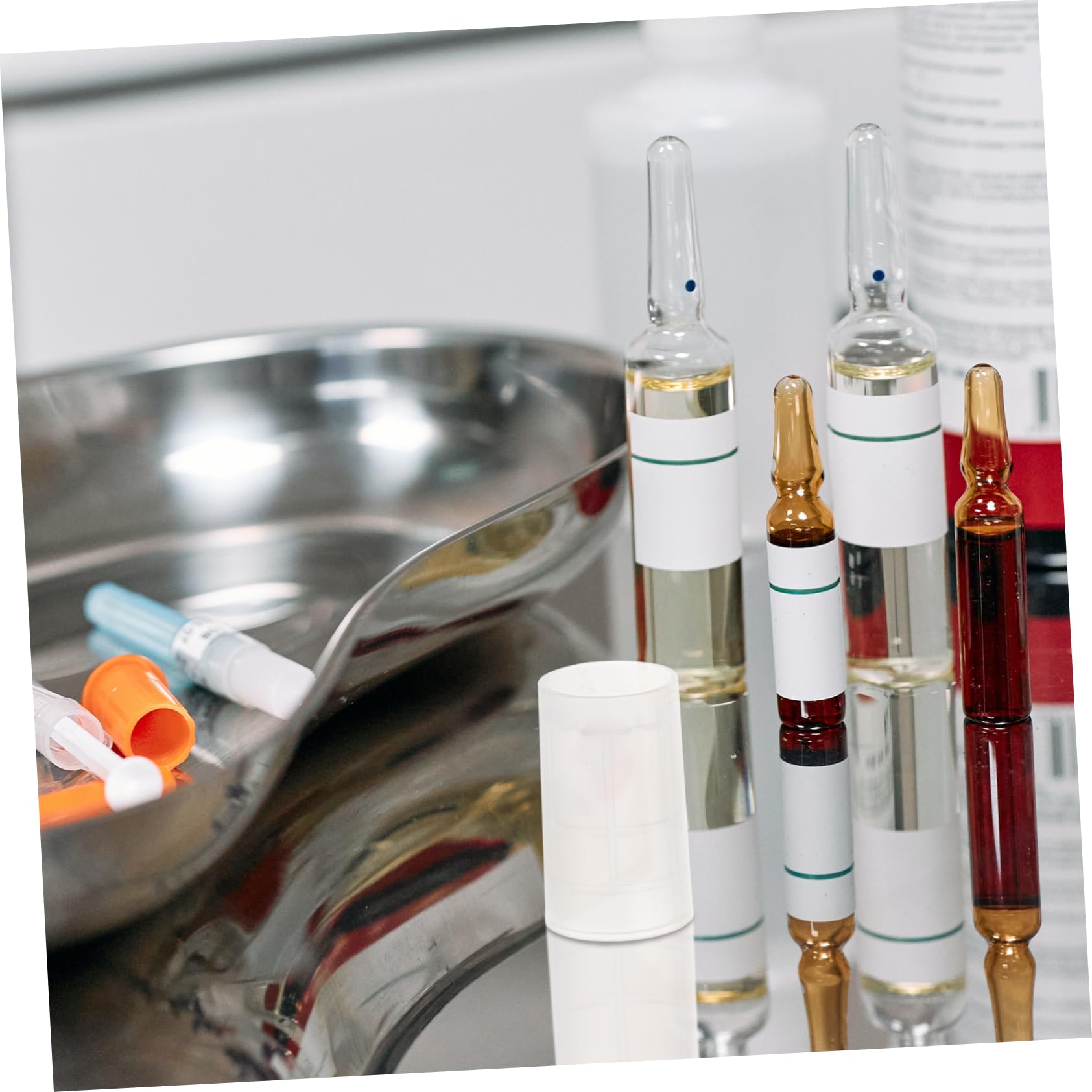 COLLBATH 50pcs Reusable Medical Grade Vial Opener Tool Bottle Opener Manual Cool Bottle for Nurses