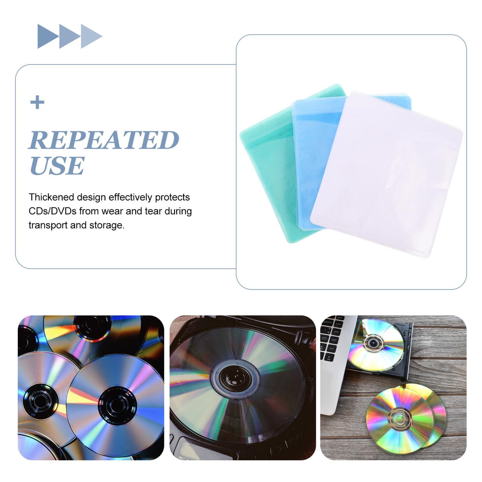 600 Pezzi Custodie CD Dvd in Plastica PP Trasparente Extra Spesse Buste Protettive AntiGraffio per Dischi per Uso Personale Ufficio e Distribuzione Commerciale