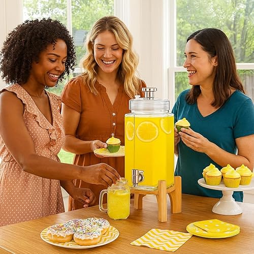 Miniatura 3 de Dispensador de agua de vidrio de 4 galones, dispensador de bebidas de vidrio martillado, contenedor de jarra de agua con grifo de acero inoxidable