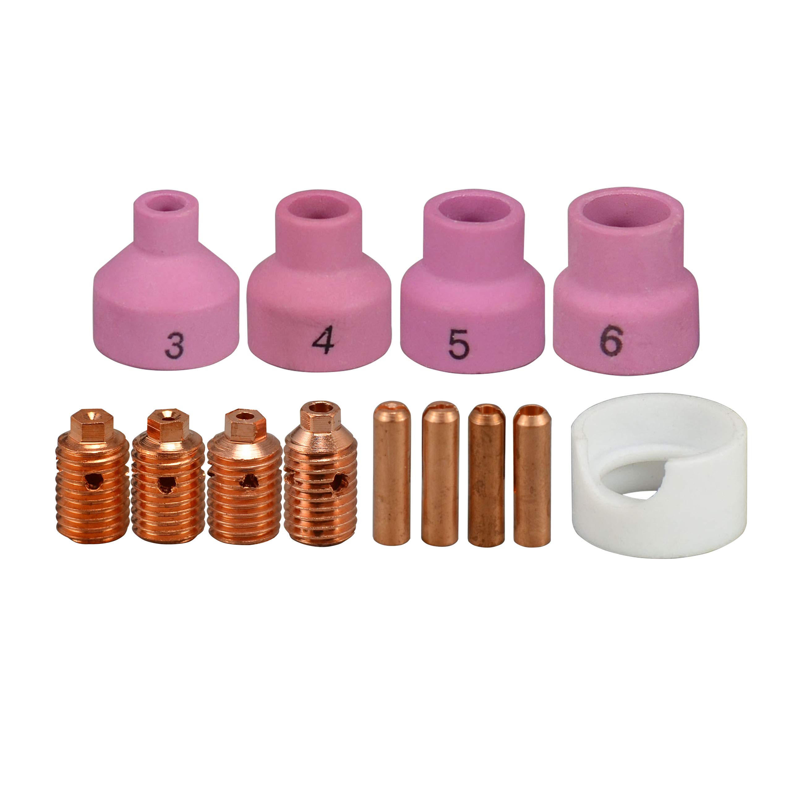 TGトーチ 14N61 Ref.8 Ceramic Gas Nozzle Cup 13mm(1/2'') Alumina